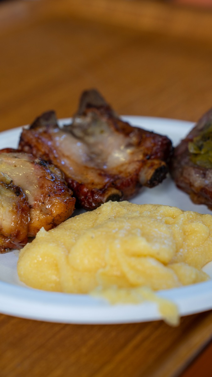Grigliata mista con polenta